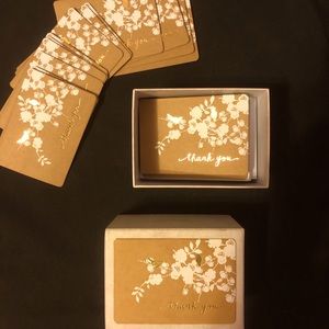 Thank you cards with envelopes